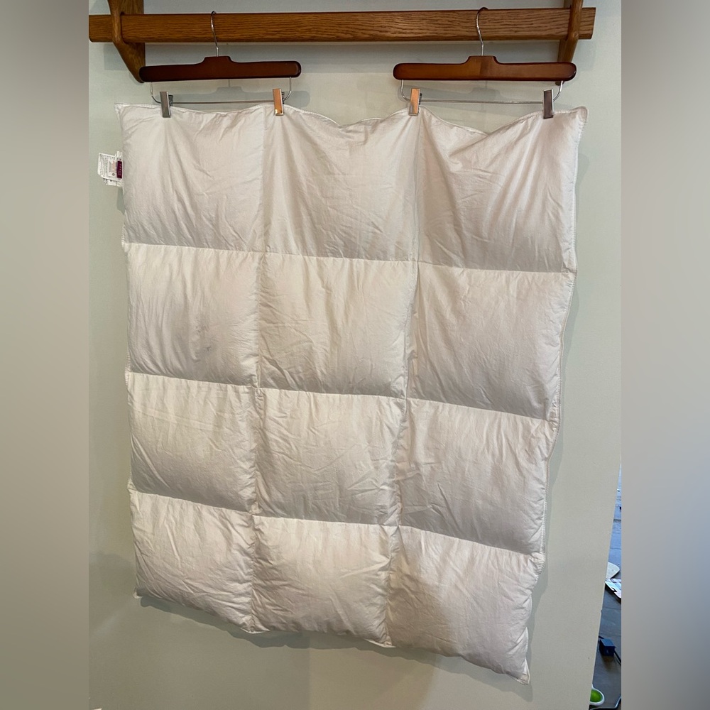Lightweight White Down Duvet Comforter - Toddler size